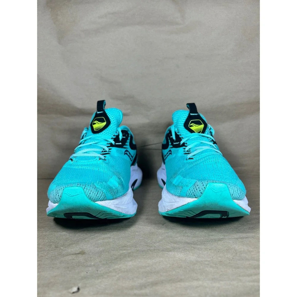 Saucony Axon Running Shoes Womens 8 Teal Aqua S10732-26 Mesh PWRRUN Athletic